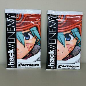 Decipher Dot Hack Enemy Contagion 11 Card Booster Packs Hack Level Up TCG CCG